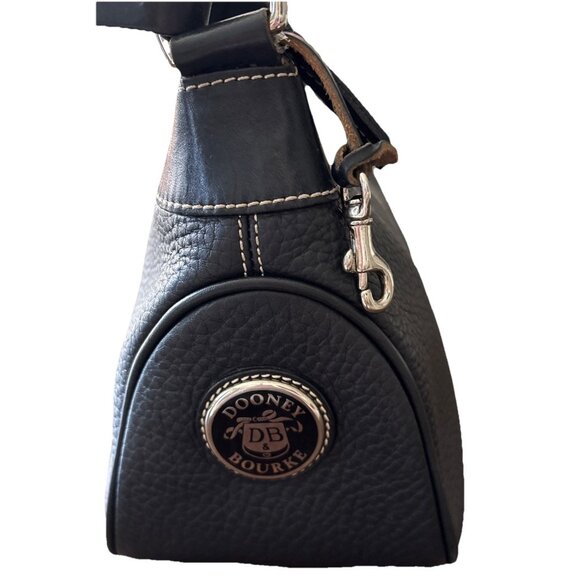 Dooney & Bourke Women's Handbag Purse Black Leather Shoulder Hobo 8 x 11”w-READ! - Picture 4 of 10